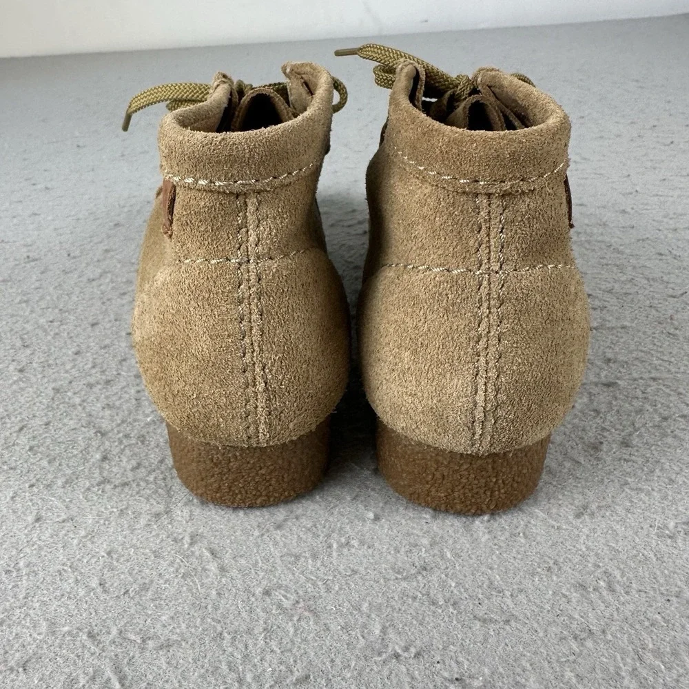 Clarks Wallabee Shacre Ankle Boot‎ Dark Sand Suede Leather Men's Size 8.5 Casual